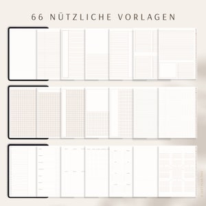 Notizbuch digital Digitales Notizbuch Goodnotes Notability 6 digitale Notizbücher Set 1000 digitale Sticker image 4
