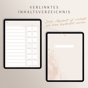 Notizbuch digital, Digitales Notizbuch Goodnotes Notability, digitale Aquarell Sticker Bild 2