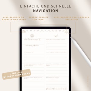 5 Minuten Tagebuch deutsch Digitales Tagebuch für mehr Dankbarkeit, Achtsamkeit & Selbstliebe / GOODNOTES Tagebuch / iPad Journal Bild 4