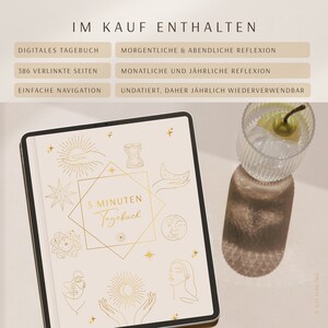 5 Minuten Tagebuch deutsch Digitales Tagebuch für mehr Dankbarkeit, Achtsamkeit & Selbstliebe / GOODNOTES Tagebuch / iPad Journal Bild 9