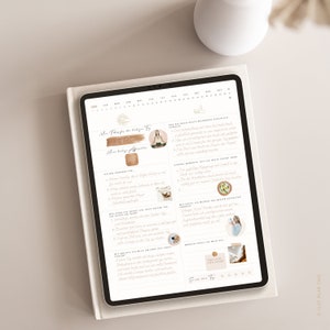 5 Minuten Tagebuch deutsch Digitales Tagebuch für mehr Dankbarkeit, Achtsamkeit & Selbstliebe / GOODNOTES Tagebuch / iPad Journal Bild 8