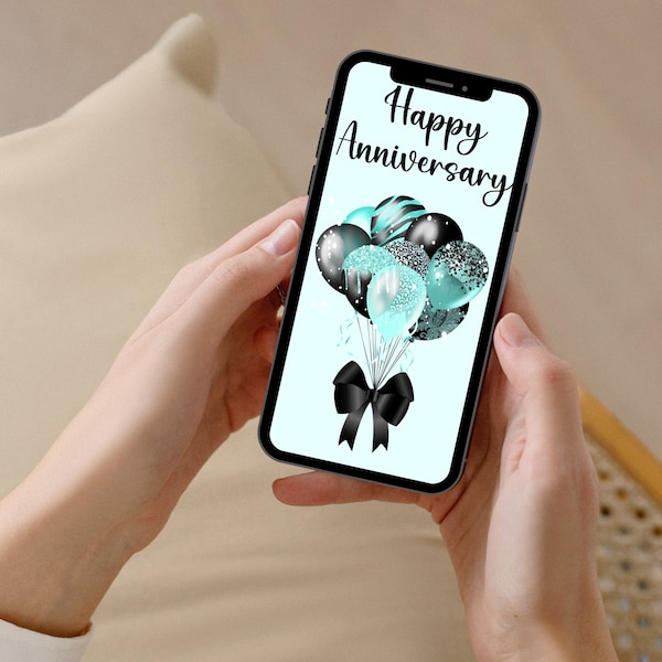 Happy Anniversary Digital Card - Anniversary Textable Animated Card, E-card