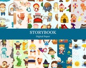Storybook Digital Paper - Fairy Tale Craft Paper