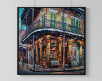 New Orleans - Wall Art, AI Art, Poster, Printable, Instant Download, Digital Art, Junk Journal, 3 Sizes, Digital Print
