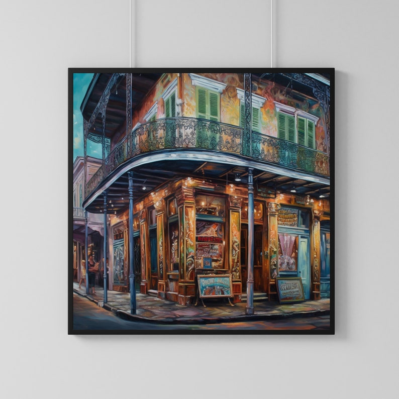 New Orleans Wall Art, AI Art, Poster, Printable, Instant Download