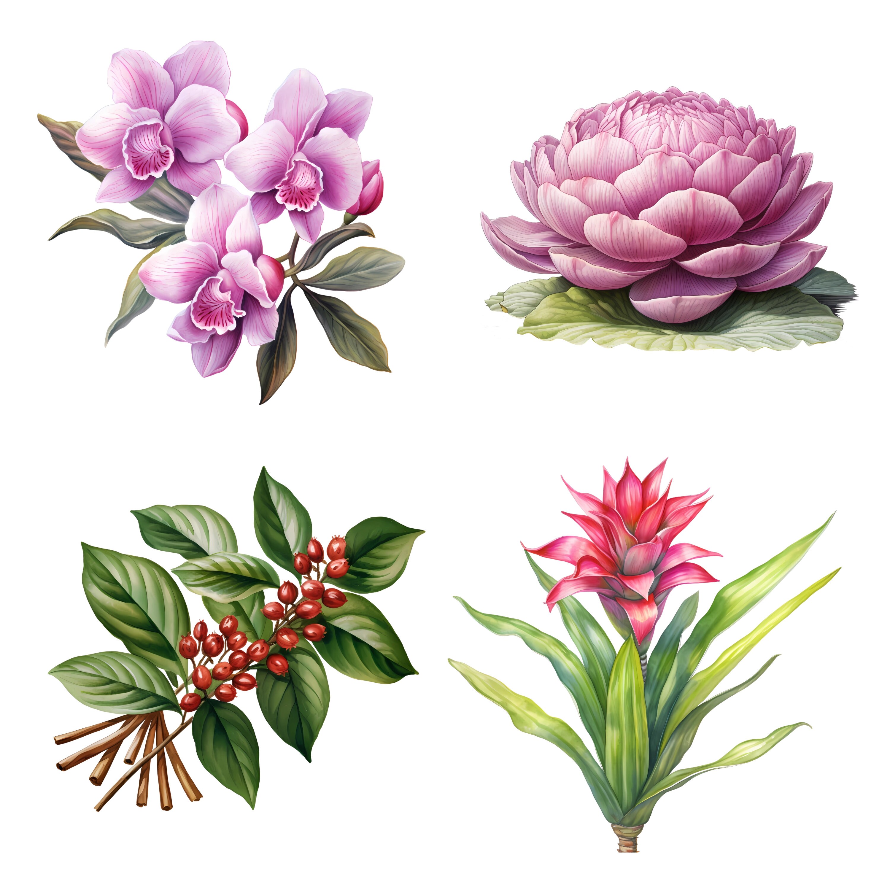 Rainforest Animals and Plants Clipart - Etsy