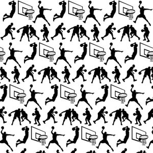 Basketball Digital Paper - Basketball Scrapbook Paper, Junk Journal ...