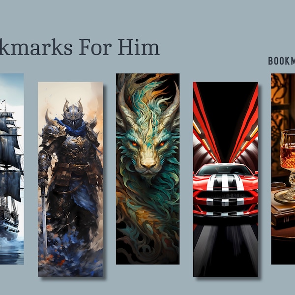 Bookmarks For Him - Book Mark, PNG, Sublimation