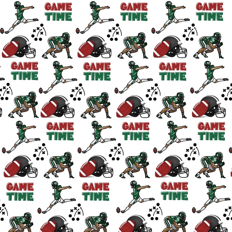 Football Digital Paper Sports, American Football Scrapbook Paper, Junk