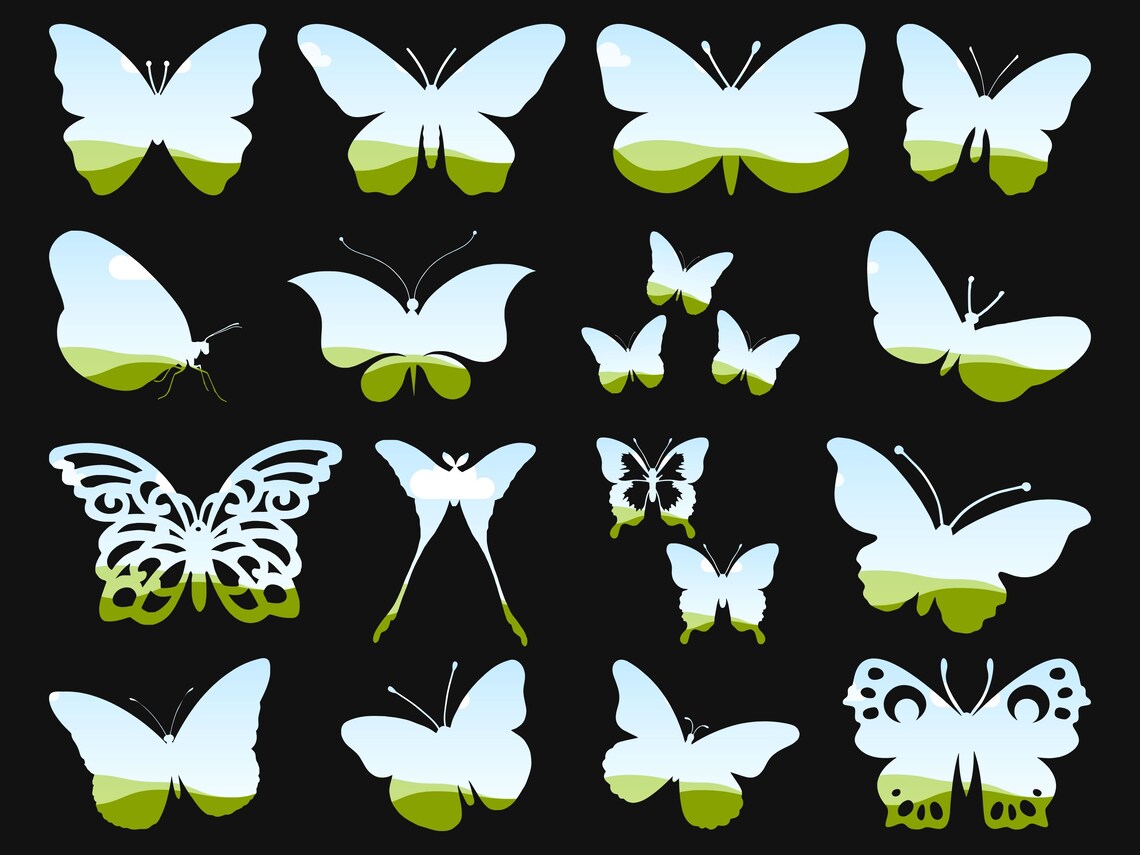 Custom Frames - Butterfly Garden, Drag & Drop Frames for Crafts, Cards ...