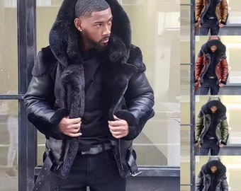 black parka coat mens
