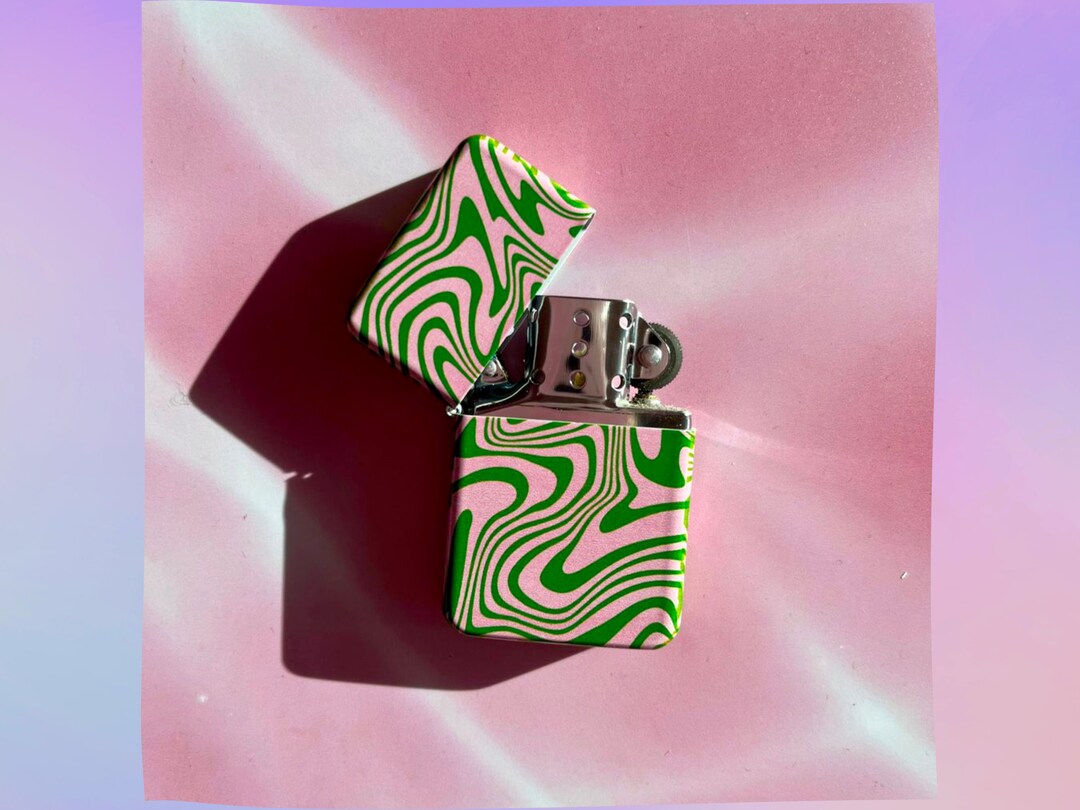 Psychedelic Swirl Lighter Refillable Art Lighter Smoke Art Etsy
