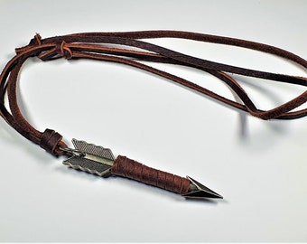 Leather Necklace | Bohemian | Arrow Necklace | Adjustable Leather Jewelry