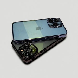 Luxury Transparent Case, For iPhone 15 Pro Max, iPhone 14 Pro, iPhone 13 mini, iPhone 12, iPhone 11 Pro