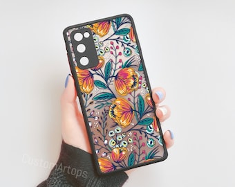 Coques en silicone Flower Art, pour Samsung S23 Ultra S22 Ultra, A53 5G A72 A52 A52S 5G A33 5G S21 FE, Marable Coque pour Samsung Galaxy