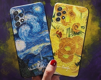 Van Gogh Hülle, für Samsung Galaxy S24 Ultra, S23 Plus S22 S21 S20FE , Note 20 Ultra, Hülle für Samsung A53 A71 A52 A13, S10 Plus