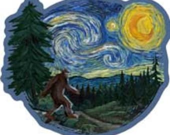 Bigfoot Picasso - 3" Laptop Sticker – Waterproof Vinyl for Car, Phone, and Water Bottle