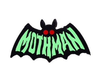 Mothman Sticker Decal – 3.5" Cryptid Lovers' Favorite, Cryptozoology Patch, Monster Sticker & West Virginia Gift