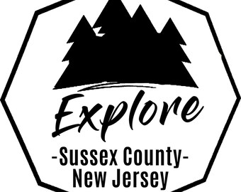 Explore Sussex County Sticker – New Jersey Hiking Decal