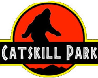 Catskill Bigfoot Decal, New York State Sasquatch Sticker