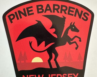 Jersey Devil - 3" Laptop Sticker – Waterproof Vinyl for Car, Phone, and Water Bottle