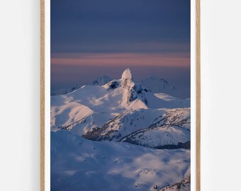 Black Tusk Print | Whistler Canada Mountain Print | Digital Download Nature Prints | Outdoor Adventures