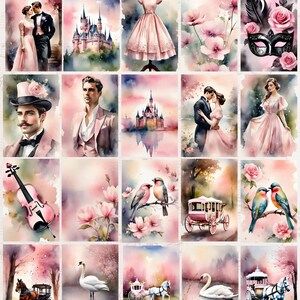BIG BUNDLE 83 journal paper/black pink/vintage/Victorian/printable digital junk journal papers