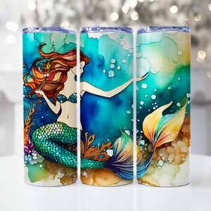 Mermaid tumbler, Mermaid tumbler wrap, Mermaid sublimation,Mermaid png, Sublimation Design, 20oz tumbler wrap, instant digital download