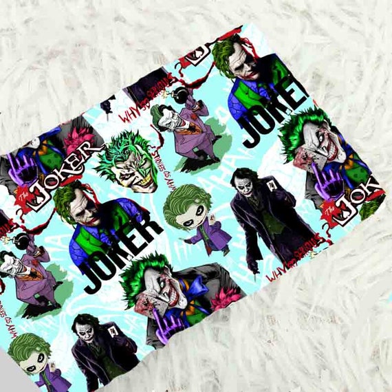 Visual Arts KIller JOker Yellow Printed Fabric By The Yard Fabric etna