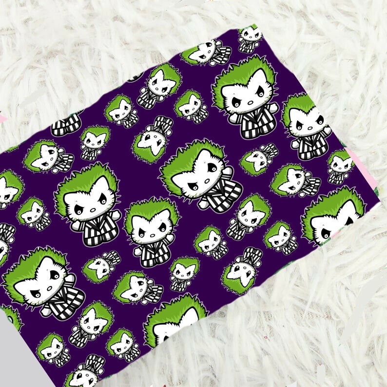 Visual Arts KIller JOker Yellow Printed Fabric By The Yard Fabric etna