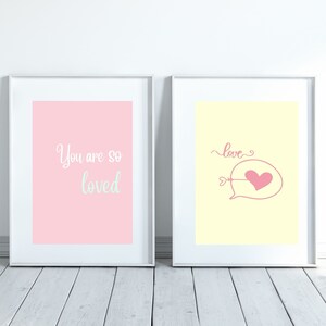 Set of 2 Nursery Posters/ Printable Wall Art/ Nursery Decor/ Kids Wall Art/ Digital Download