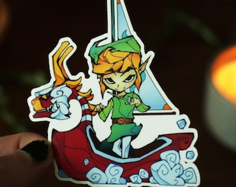 Windwaker Toon Link Glossy Waterproof Sticker