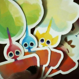 Pikmin Glossy Waterproof Sticker Pack