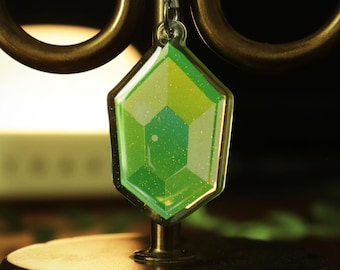 Rupee | 2" Acrylic Keychain Phone Charm | Double-sided Epoxy with Glitter
