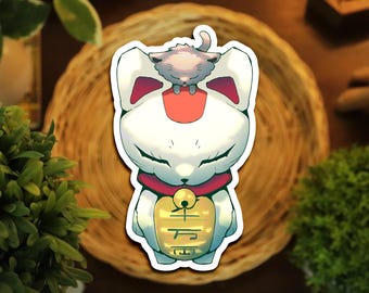 Turbo Cat Glossy Waterproof Sticker