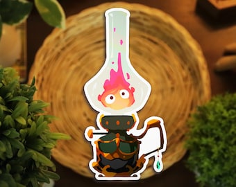 Calcifer Glossy Waterproof Sticker
