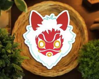 Princess Mononoke Glossy Waterproof Sticker