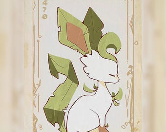 Leafeon - 5x7 Art Print