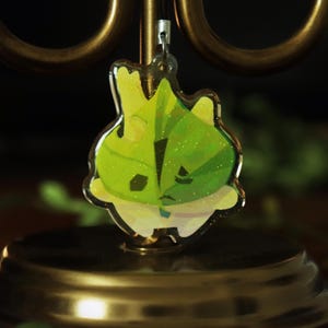 Korok | 2&quot; Acrylic Keychain Phone Charm | Double-sided Epoxy with Glitter