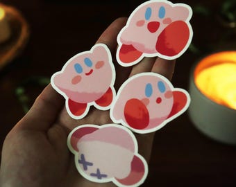 Kirby Waterproof Glossy Sticker Pack