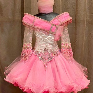Popping Bubblegum Pink Glitz Pageant Dress