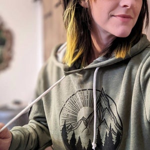 Eco Friendly Mountain View Hoodie