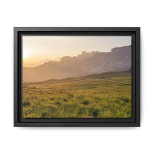 Framed Landscape Canvas Print, Nature Wall Art, Home Decor, Gift for Nature Lovers, Tranquil Landscape Art, Modern Frame