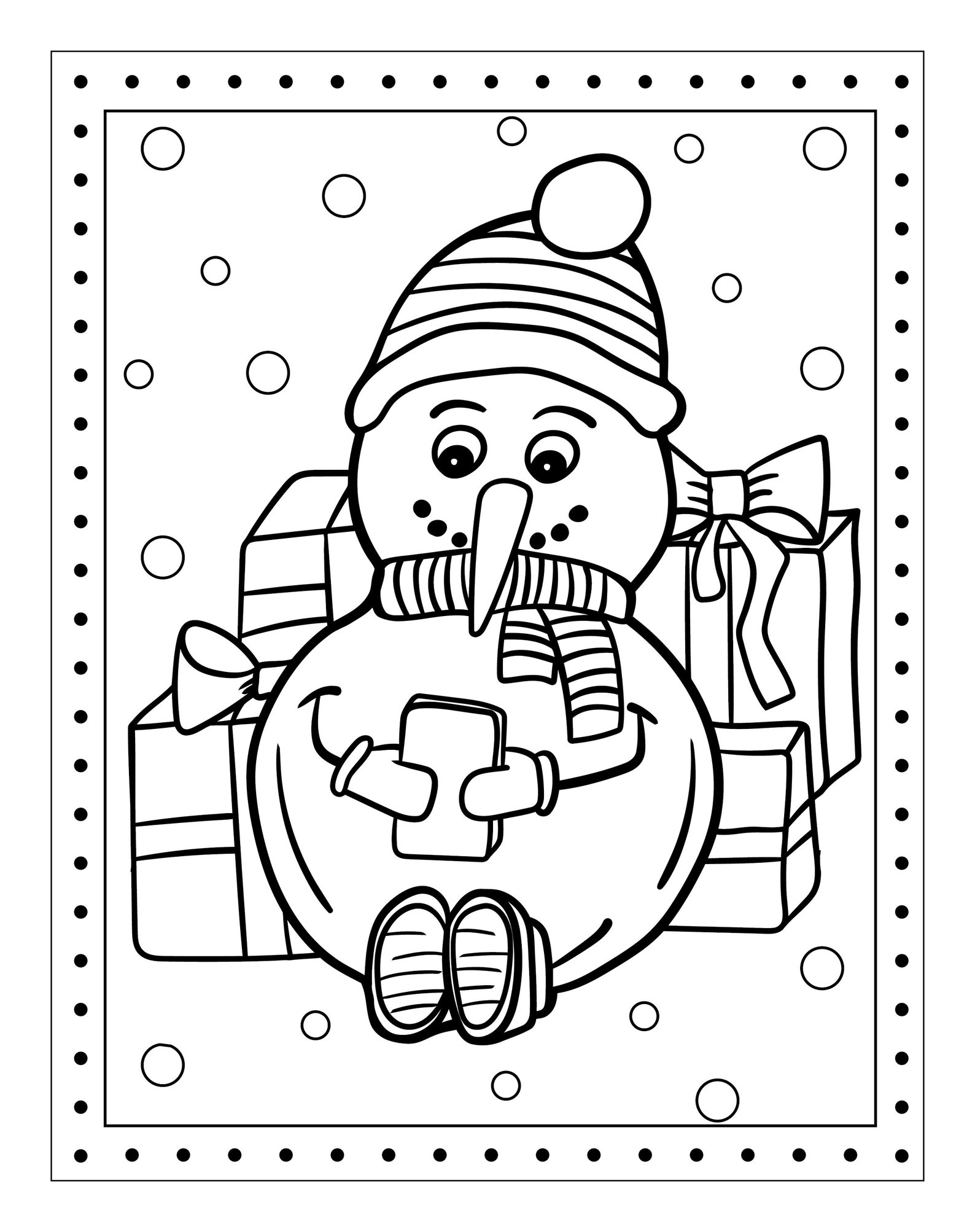 60 Christmas Coloring Pages / Printable Pages for Kids, Teens & Young ...