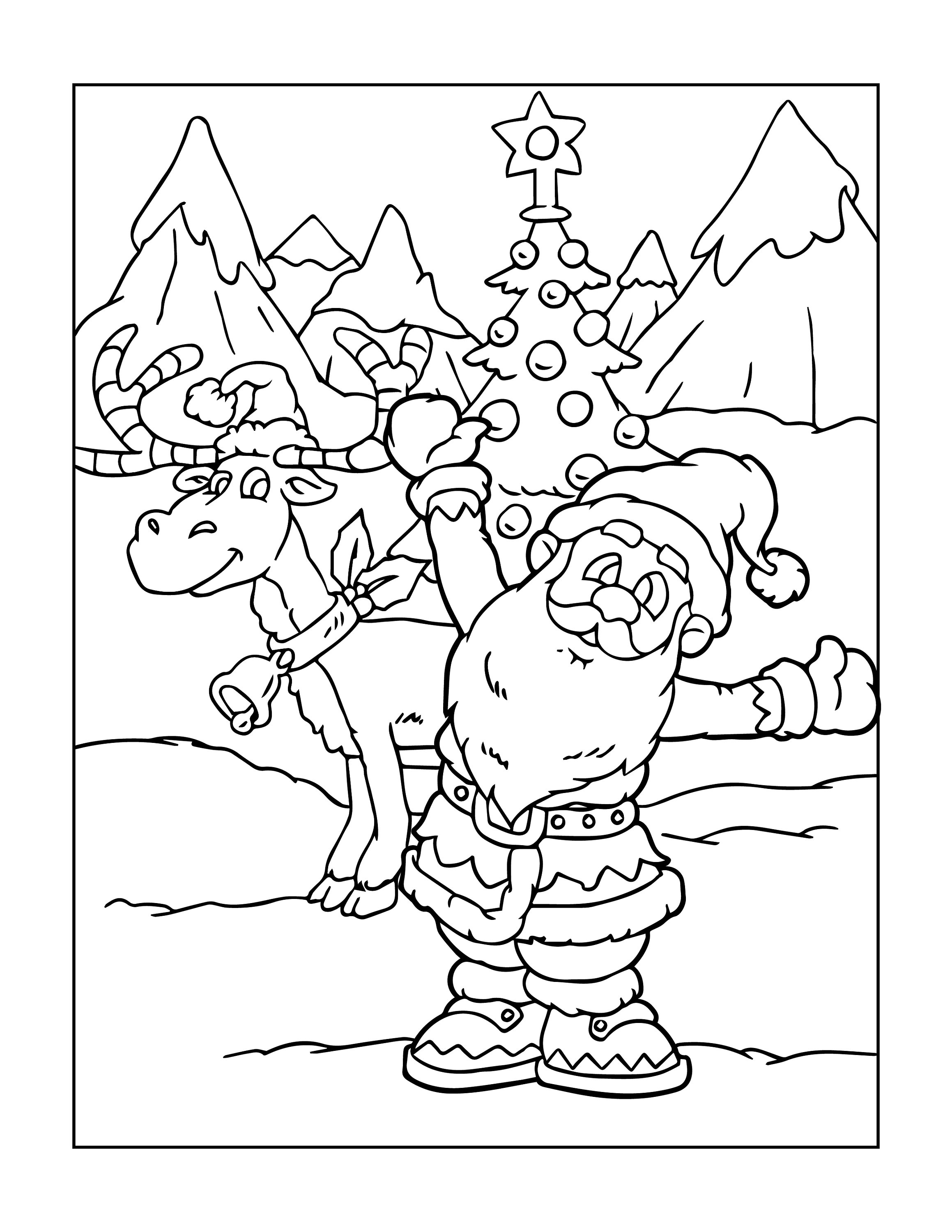 60 Christmas Coloring Pages / Printable Pages for Kids, Teens & Young ...
