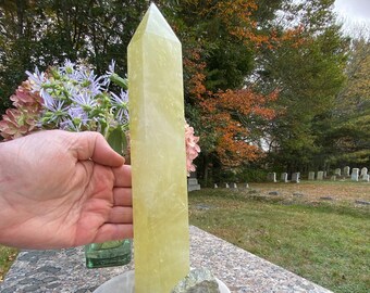 Citrine Tower point, 9 inch, 1lb 14 ounce, 858gr