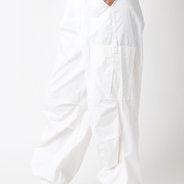 Parachute Pants | White Pants | White Parachute Pants | Baggy Pants