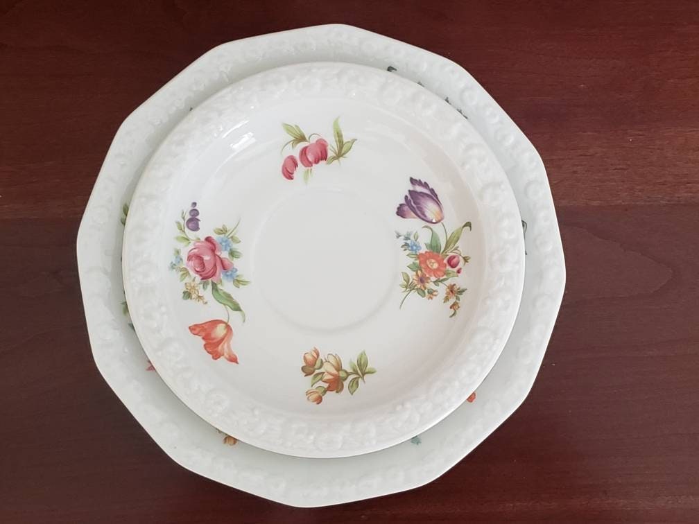 Rosenthal Classic Rose Collection 皿（I-10 Vintage Rosenthal Small Open Plate - 7-1/4