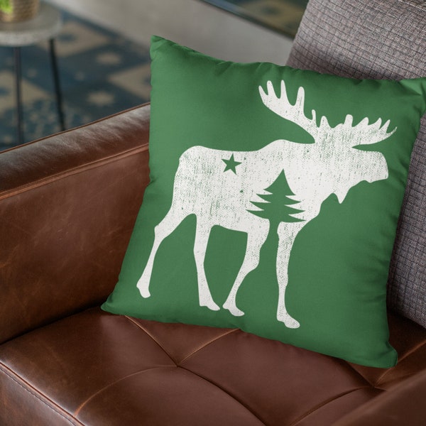 Moose Pillow Etsy