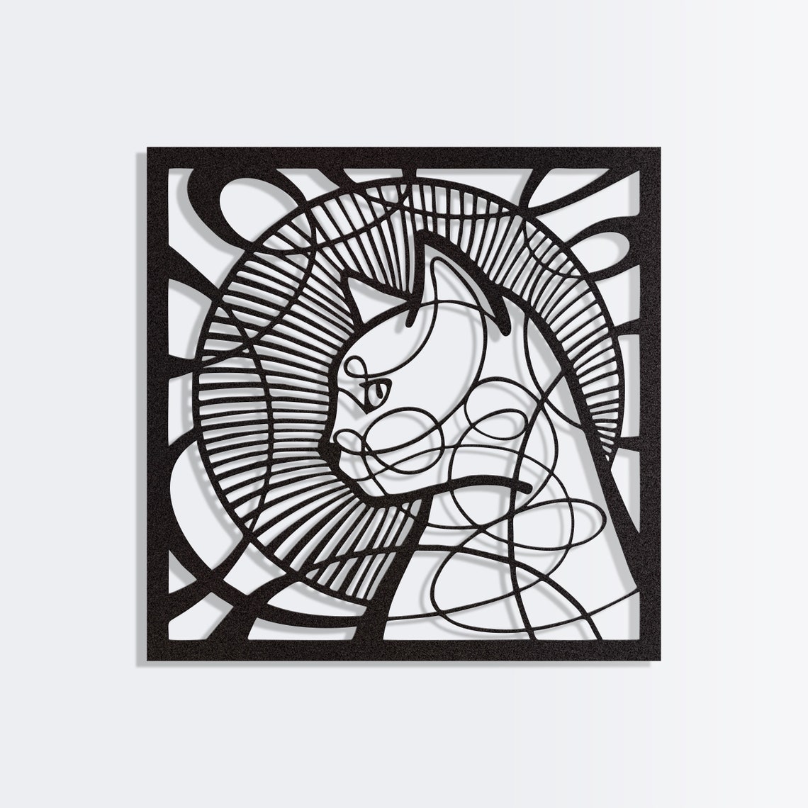 Cat Metal Wall Art Metal Wall Decor Metal Wall Art Unique Etsy